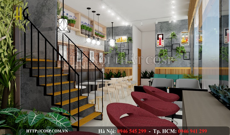 Thiết kế nội thất quán trà sữa Royal Tea - Phan Thiết